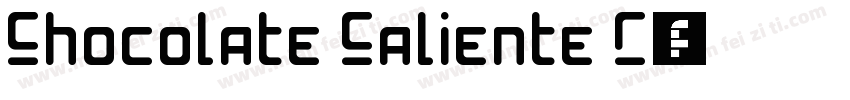 Chocolate Caliente R字体转换